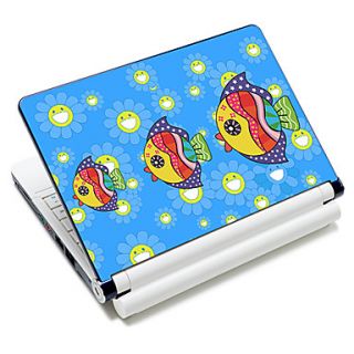 Tropical Fish Pattern Laptop Notebook Cover Protective Skin Sticker For 10/15 Laptop 18310