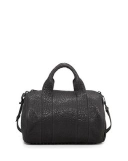 Rocco Stud Bottom Satchel Bag, Black/Nickel   Alexander Wang