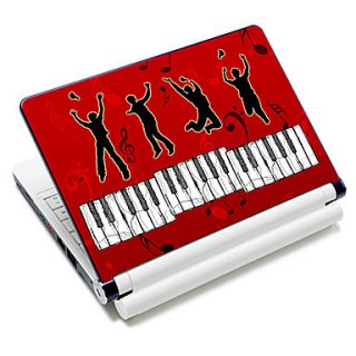 Piano Key Pattern Laptop Notebook Cover Protective Skin Sticker For 10/15 Laptop 18687