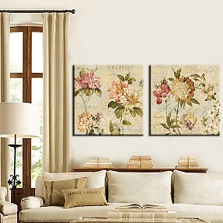 Stretched Canvas Art Floral Days Set of 2