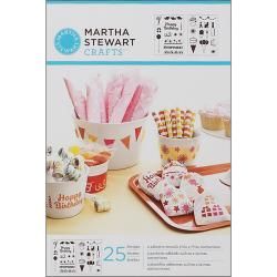 Martha Stewart Adhesive Birthday Cheers Stencils (2 Sheet) (7 3/4 inches long x 5 3/4 inches wideAvailable in a variety of designs (each sold separately)Model: MS032 305Imported )