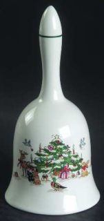 Ming Pao Woodland Christmas (Not Embossed) Bell, Fine China Dinnerware   Forest