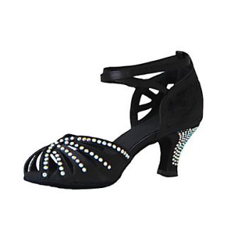 Attractive Customized Womens Satin Upper Dance Shoes
