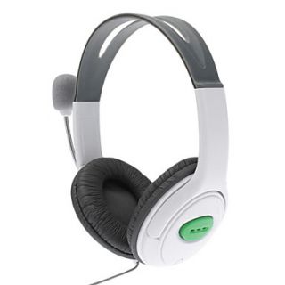 White Wireless Controller Battery Shell CaseLive Headset with Mic for Xbox 360