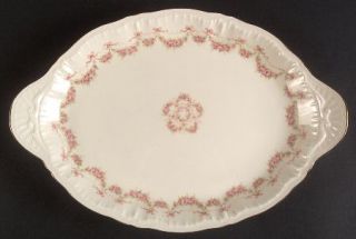 Haviland Louise 14 Oval Serving Platter, Fine China Dinnerware   New York, Pink