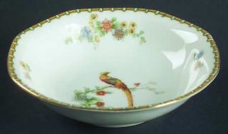 Altrohlau Golden Pheasant (Octagonal) Fruit/Dessert (Sauce) Bowl, Fine China Din