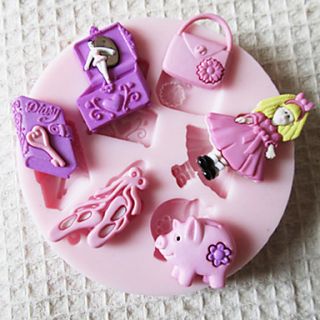BABY Doll Toy Silicone Mold Fondant Molds Sugar Craft Tools Chocolate Mould For Cakes