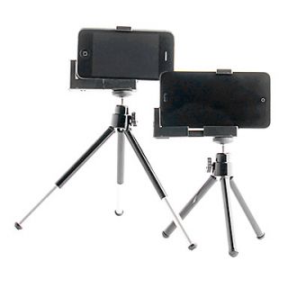 Mini Black Adjustable Retractable Tripod Stand Holder for Camera / Mobile Phone