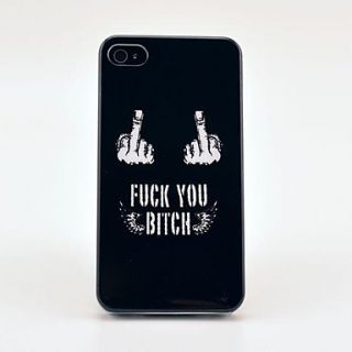 Fuck You Bitch Pattern Hard Case for iPhone 4/4s