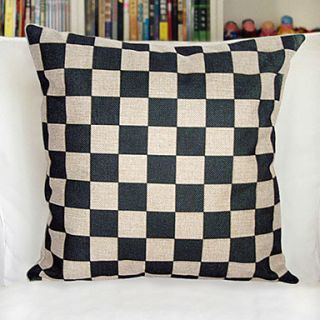 Pinshang Black And White Check Pattern Pillow(Screen Color)