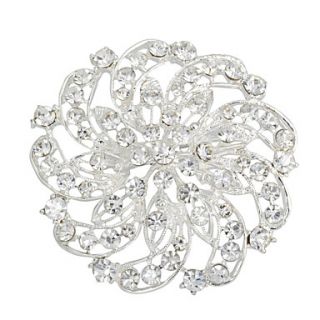 Gorgeous Alloy With Rhinestones Womens Brooch