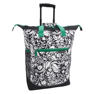 Travelers Club Luggage 20 in. Rolling Tote with Telescopic Handle Zebra  
