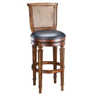 Counter Stool: Distressed Red Brown (Cherry) Dalton Cane Back Counter Stool