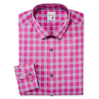 JF J.Ferrar JF J. Ferrar Cotton Dress Shirt   Slim Fit, Pink, Mens