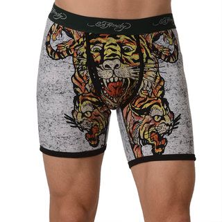 Ed Hardy Mens Army Tiger Collage Premium Boxer Brief