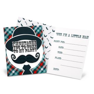 Little Man Mustache Invitations
