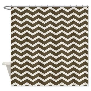  Brown Cocoa Chevron Shower Curtain  Use code FREECART at Checkout