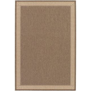 Recife Wicker Stitch Cocoa/ Natural Rug (510 X 92) (CocoaSecondary colors: NaturalPattern: GeometricTip: We recommend the use of a non skid pad to keep the rug in place on smooth surfaces.All rug sizes are approximate. Due to the difference of monitor col
