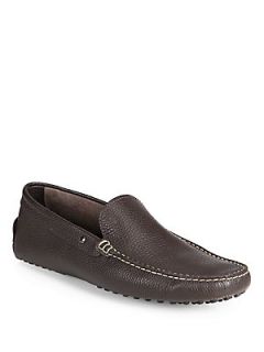 Tods Borche Gommino Loafers   Caffe