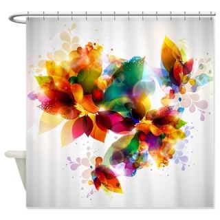 Colorful Floral Shower Curtain  Use code FREECART at Checkout