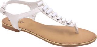 Womens L & C Rincon 04   White Thong Sandals
