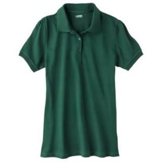 French Toast Girls School Uniform Short Sleeve Fitted Polo   Hunter XL