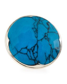 Batu Bedeg Turquoise Ring, Size 7