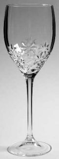 Wedgwood Paper White Water Goblet   Jasper Conran,Clear,Cut Stars,No Trim