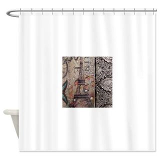 CafePress paris eiffel tower butterfly vintag Shower Curtain Free Shipping! Use code FREECART at Checkout!