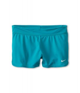 Nike Kids Solid Swim Short Girls Swimwear (Green)
