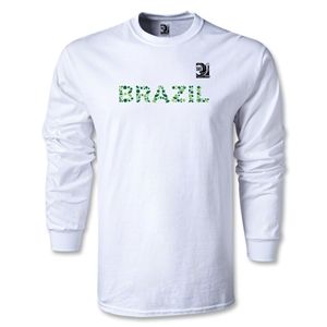 Euro 2012   FIFA Confederations Cup 2013 Brazil LS T Shirt (White)