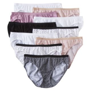Hanes Womens 10 Pack Cotton Bikini   PW42AS   Assorted Colors/Patterns 7