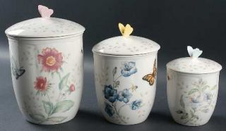 Lenox China Butterfly Meadow 3 Pc Canister Set (Box Set), Fine China Dinnerware