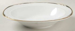 Mikasa Omega White/Black Rim Soup Bowl, Fine China Dinnerware   Black Edge With