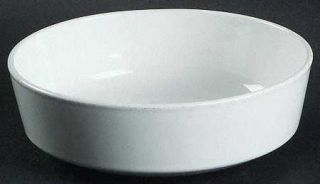 Corning White Narrow Rim (Centura Line) Coupe Cereal Bowl, Fine China Dinnerware