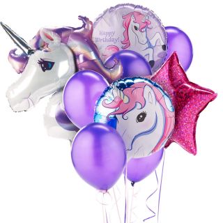 Enchanted Unicorn Balloon Bouquet Set