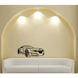 Renault Prototype Car Vinyl Wall Decal (Glossy blackEasy to applyDimensions: 25 inches wide x 35 inches long )