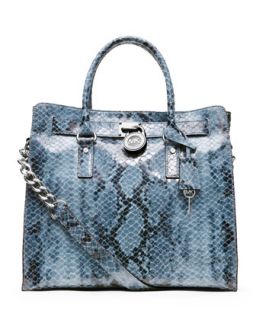 Large Hamilton Python Print Tote   MICHAEL Michael Kors