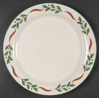 Lenox China Country Holly Dinner Plate, Fine China Dinnerware   Chinastone,Red R