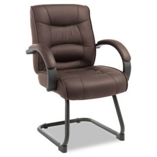 Alera Strada Series Guest Chair ALESR43LS Leather Color: Brown Leather