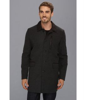Vince Camuto Luxe Reversible Quilted Car Coat Mens Coat (Gray)
