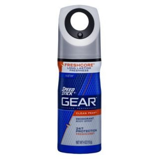 Speed Stick GEAR Clean Peak Body Spray   4 oz