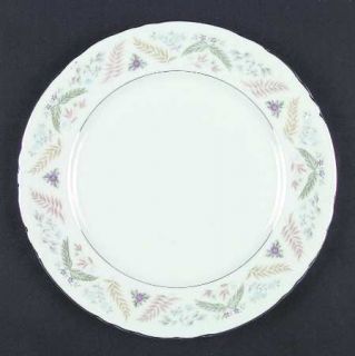 Fine China of Japan Joanne Dinner Plate, Fine China Dinnerware   Multifloral Rim