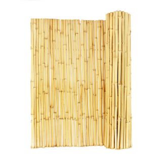 Backyard X Scapes 3/4 in. Natural Rolled Bamboo Fence Light Brown   BAMA BF02,
