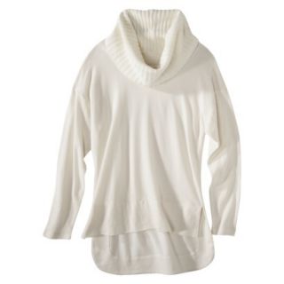 labworks Womens Dolman Sweater Cowl Top   Off White XS
